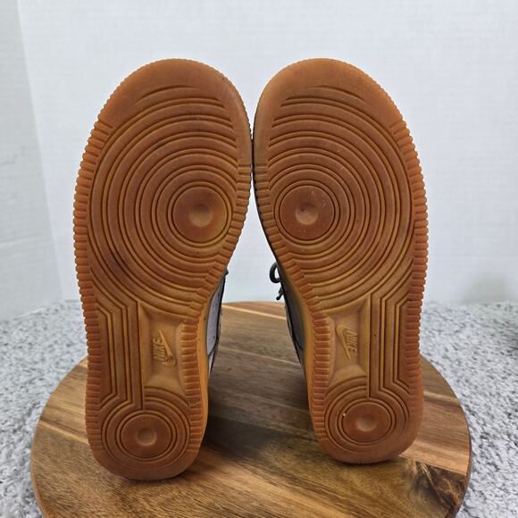 Nike Air Force 1 High WB GS Grey Gum Casual Athletic Sneakers Kids 6y 922066-002 - Picture 8 of 12